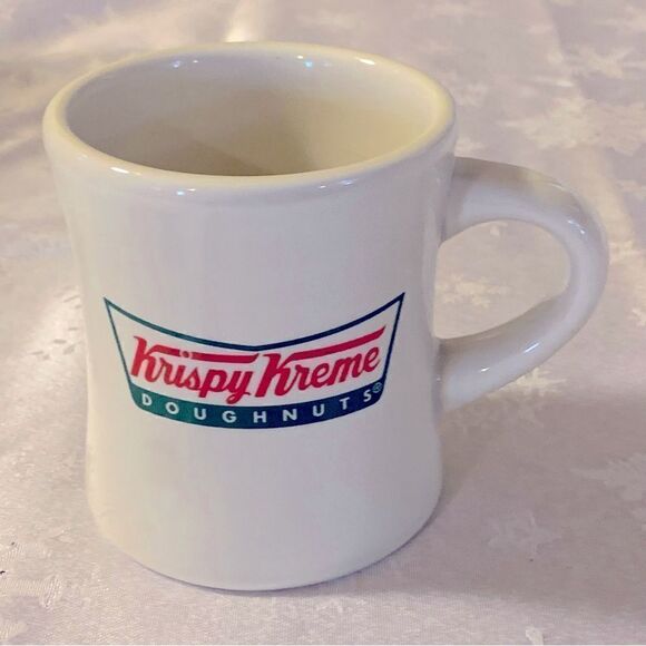 Krispy Kreme Coffee Cup Mug 12 Oz Hour Glass Shape - Picture 1 of 3